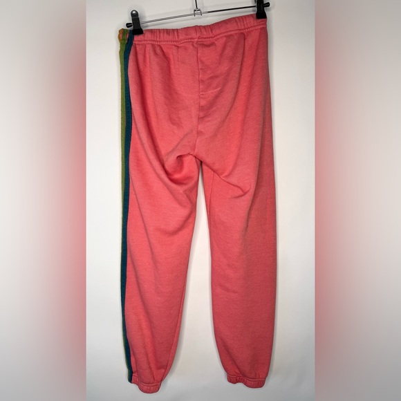 Aviator Nation Bolt Embroidery Classic Cropped Crew and 6 Stripe Sweatpants Set - Picture 8 of 17